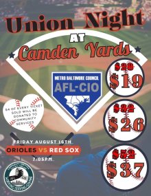 Union Night at Camden Yards